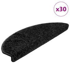 vidaXL 30 db fekete lépcsőszőnyeg 65x21x4 cm lakástextília