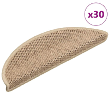 vidaXL 30 db lépcsőszőnyegek öntapadós szizál kinézetű 56x17x3 cm lakástextília