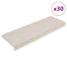 vidaXL 30 db lépcsőszőnyegek öntapadós szizál kinézetű 65x21x4 cm lakástextília