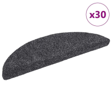 vidaXL 30 db sötétszürke öntapadó lépcsőszőnyeg 56 x 17 x 3 cm lakástextília