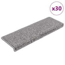vidaXL 30 db szürke lépcsőszőnyeg 65 x 21 x 4 cm lakástextília