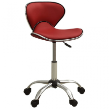 vidaXL 323679 Salon Spa Stool Wine Red Faux Leather szépségápolási bútor