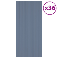 vidaXL 36 db szürke horganyzott acél tetőpanel 100 x 45 cm építőanyag