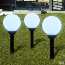 vidaXL 3 db kültéri tüske ösvény LED-es lámpa 20 cm kültéri világítás
