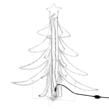 vidaXL 3 db meleg fehér összecsukható LED-es karácsonyfa 87x87x93 cm (3154298) karácsonyfa izzósor