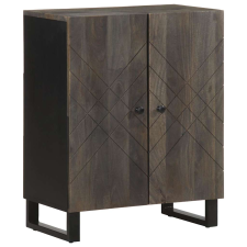 vidaXL 3 db-os komódok fekete 60x33x75 cm tömör fa mangó (3309999) bútor