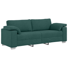 vidaXL 3-Fős Kanapé Sötétzöld 178 cm Szövet (4105242) bútor