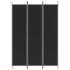 vidaXL 3 paneles fekete szövet térelválasztó 150x220 cm bútor