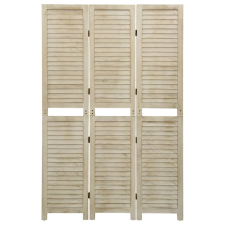 vidaXL 3 paneles tömör császárfa paraván 105 x 165 cm (338578) bútor