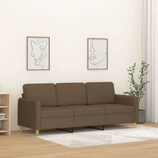 vidaXL 3 személyes barna szövetkanapé 180 cm bútor