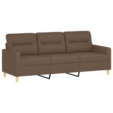 vidaXL 3 személyes barna szövetkanapé 180 cm (359246) bútor