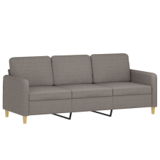vidaXL 3 személyes fekete szövetkanapé 180 cm (359493) bútor