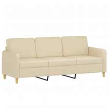vidaXL 3 személyes krémszínű szövet kanapé 180 cm (359488) bútor