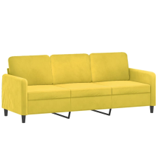 vidaXL 3 személyes sárga bársony kanapé 180 cm (359458) bútor