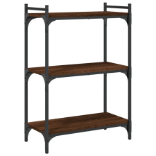 vidaXL 3 szintes barna tölgyszínű fa könyvespolc 60x30x86 cm (837651) bútor