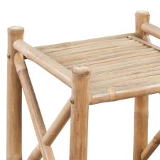 vidaXL 3 szintes szögletes bambusz polc bútor