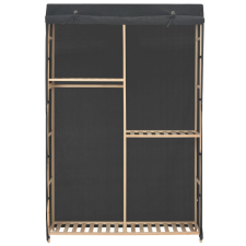 vidaXL 3-szintes szürke szövet ruhásszekrény 110 x 40 x 170 cm (248188) bútor