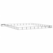 vidaXL 40-paneles fekete porszórt acél kutyakennel 100 x 50 cm szállítóbox, fekhely kutyáknak