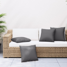 vidaXL 4 db antracitszürke szövet kanapépárna 40 x 40 cm (360359) lakástextília