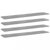 vidaXL 4 db betonszürke forgácslap könyvespolc 100 x 20 x 1,5 cm