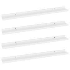 vidaXL 4 db fehér fali polc 80 x 9 x 3 cm (326662) bútor
