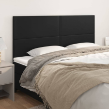 vidaXL 4 db fekete műbőr fejtámla 100x5x78/88 cm ágy és ágykellék