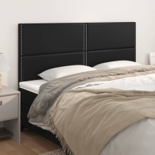 vidaXL 4 db fekete műbőr fejtámla 90x5x78/88 cm ágy és ágykellék