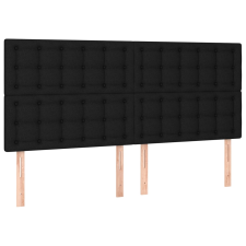 vidaXL 4 db fekete szövet fejtámla 100x5x78/88 cm (3116790) ágy és ágykellék