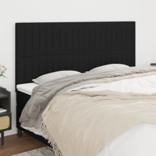 vidaXL 4 db fekete szövet fejtámla 90x5x78/88 cm ágy és ágykellék