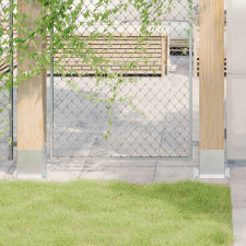 vidaXL 4 db horganyzott acélból oszlopalapok négyzet alakúak 141x141mm kerti bútor