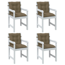 vidaXL 4 db melange tópszínű szövet háttámlás székpárna 100x50x7 cm kerti bútor