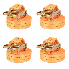 vidaXL 4 db narancssárga racsnis spanifer 1 tonna 6 m x 38 mm barkácsolás, csiszolás, rögzítés