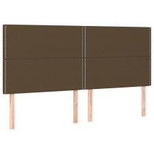 vidaXL 4 db sötétbarna szövet fejtámla 100x5x78/88 cm (3116217) ágy és ágykellék