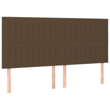 vidaXL 4 db sötétbarna szövet fejtámla 90x5x78/88 cm (3116587) ágy és ágykellék