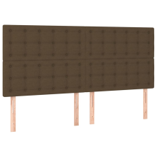 vidaXL 4 db sötétbarna szövet fejtámla 90x5x78/88 cm (3116783) ágy és ágykellék