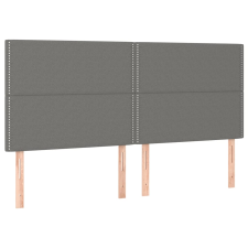 vidaXL 4 db sötétszürke szövet fejtámla 100x5x78/88 cm (3116215) ágy és ágykellék