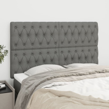 vidaXL 4 db sötétszürke szövet fejtámla 72 x 7 x 78/88 cm ágy és ágykellék