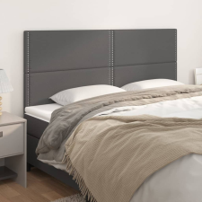 vidaXL 4 db szürke műbőr fejtámla 90x5x78/88 cm ágy és ágykellék