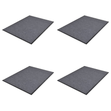 vidaXL 4 db szürke PVC lábtörlő 90 x 60 cm lakástextília