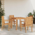 vidaXL 4 db tömör tíkfa rakásolható kerti szék 56,5 x 57,5 x 91 cm