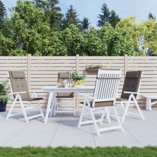 vidaXL 4 db tópszínű oxford-szövet magas háttámlájú székpárna lakástextília