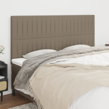 vidaXL 4 db tópszínű szövet fejtámla 90x5x78/88 cm ágy és ágykellék