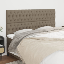 vidaXL 4 db tópszínű szövet fejtámla 90x7x78/88 cm ágy és ágykellék