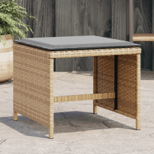 vidaXL 4 db vegyes bézs polyrattan kerti szék párnával 40x40x35 cm kerti bútor