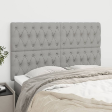 vidaXL 4 db világosszürke szövet fejtámla 72 x 7 x 78/88 cm ágy és ágykellék