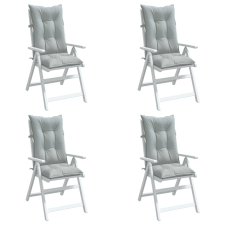 vidaXL 4 db világosszürke szövet magas háttámlájú székpárna 120x50x7cm kerti bútor