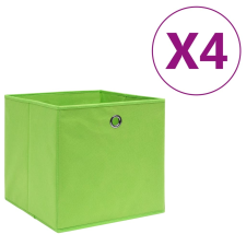 vidaXL 4 db zöld nem szőtt szövet tárolódoboz 28 x 28 x 28 cm bútor