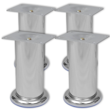 vidaXL 4 kerek fotel króm láb 120 mm bútor