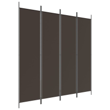 vidaXL 4 paneles barna szövet paraván 200x200 cm (350183) bútor