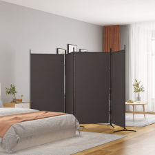 vidaXL 4 paneles barna szövet térelválasztó 346x180 cm bútor